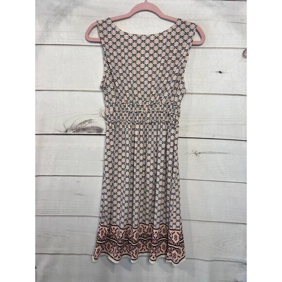 Max Studio Dress Size MED Black Pink White Sleeveless - Picture 2 of 6